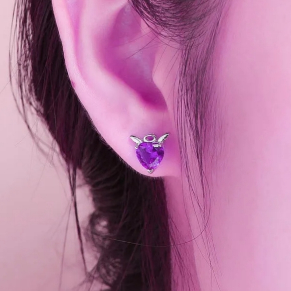 😈 Naughty n' Nice Conscious Earrings - Picture 2 of 2